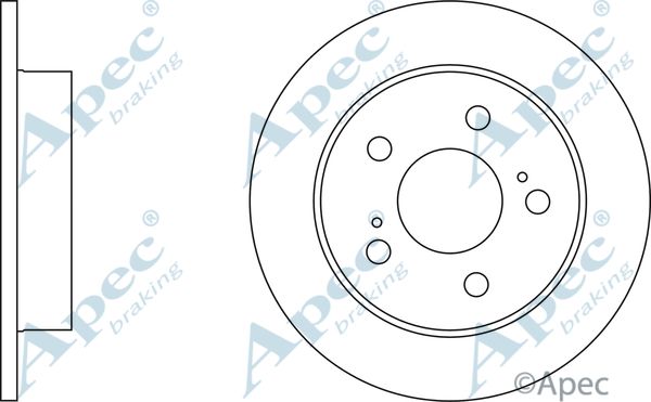 APEC BRAKING Jarrulevy DSK752